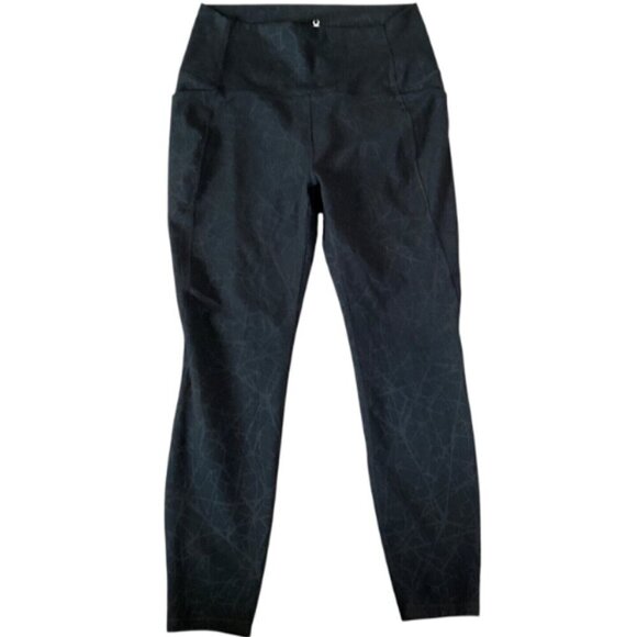 SPYDER Active Jogger Stretch Tights Leggings ProWeb Side Pockets L Black #326B - Picture 3 of 7